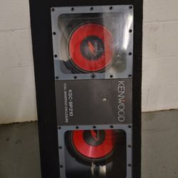 Kenwood Speakers, Dual Bandpass Enclosure And Amp