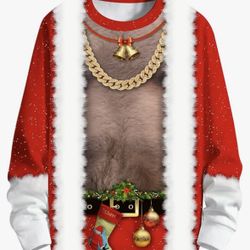 Ugly Christmas Sweater Sweatshirt Men’s 2Xl