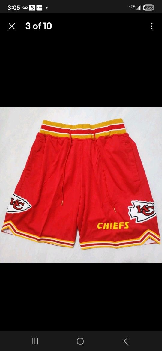 Chiefs Football Shorts New XL