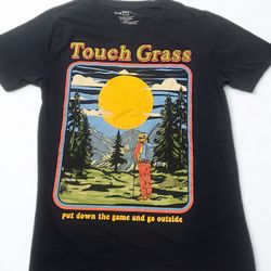 “Touch Grass” Graphic Tee – Retro Outdoor Vibes