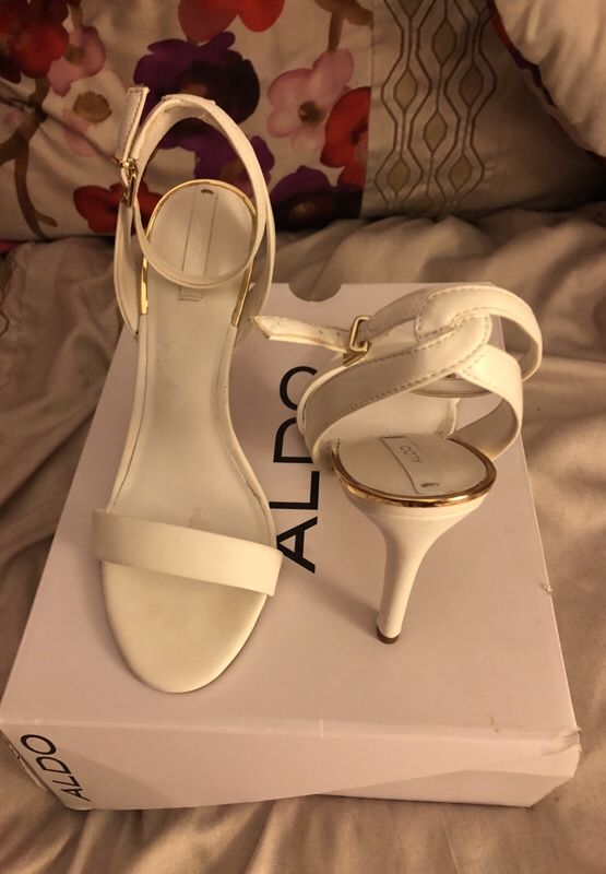 White Aldo Heels