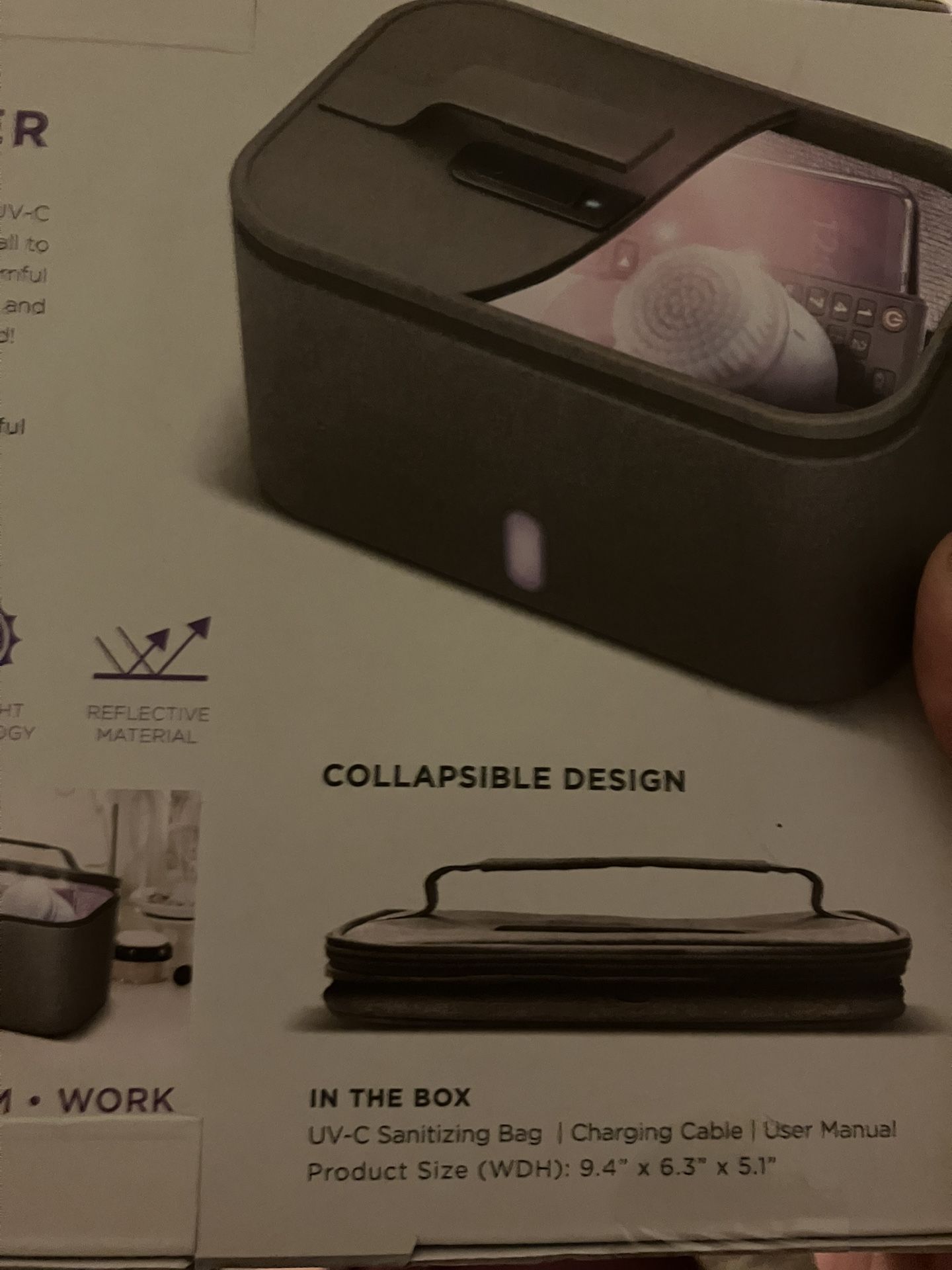 UV Sanitizer Collapsible Box