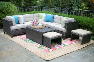 New 8pc outdoor patio furniture sectional sofa tax included