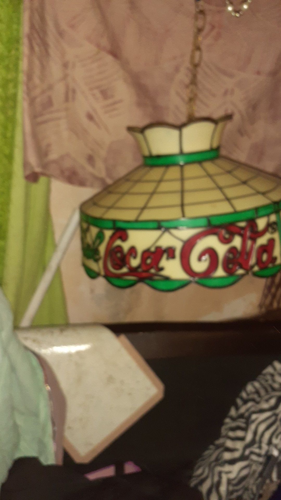Retro coca cola lamp. Circa 1975