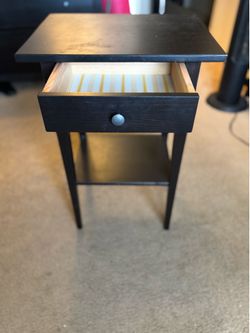 Hermes Black Nightstand