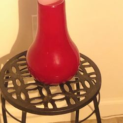 Vintage Hand Blown Red Vase 