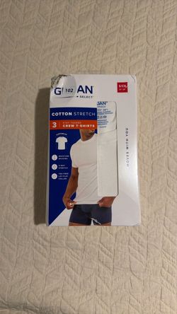 Gildan Select Cotton Stretch Crew T-Shirts 3-Pack