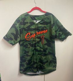 Supreme Camo/Orange jersey Mens large