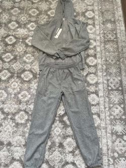 Alo Grey men zip up set Size Large