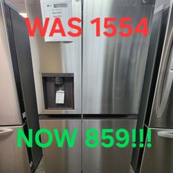 LG 28CF REFRIGERATOR 859! 0 DOWN 0% FINANCING! 1yr WARRANTY! 48HR DELIVERY!