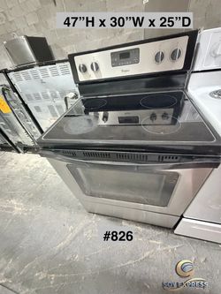 Whirlpool stove  Electric Range (#826) SEE PRICE DESCRIPTION