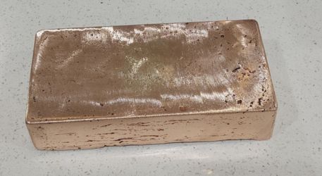 Copper Bar ingots hand poured 14.4 lbs copper bullion