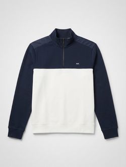 Michael Kors Quarter-Zip Colorblock Sweatshirt