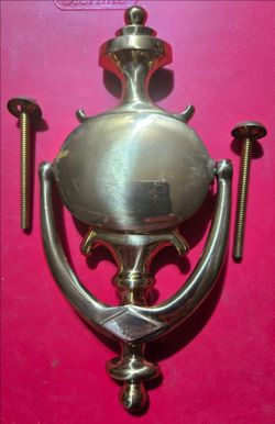 Vintage brass door knocker