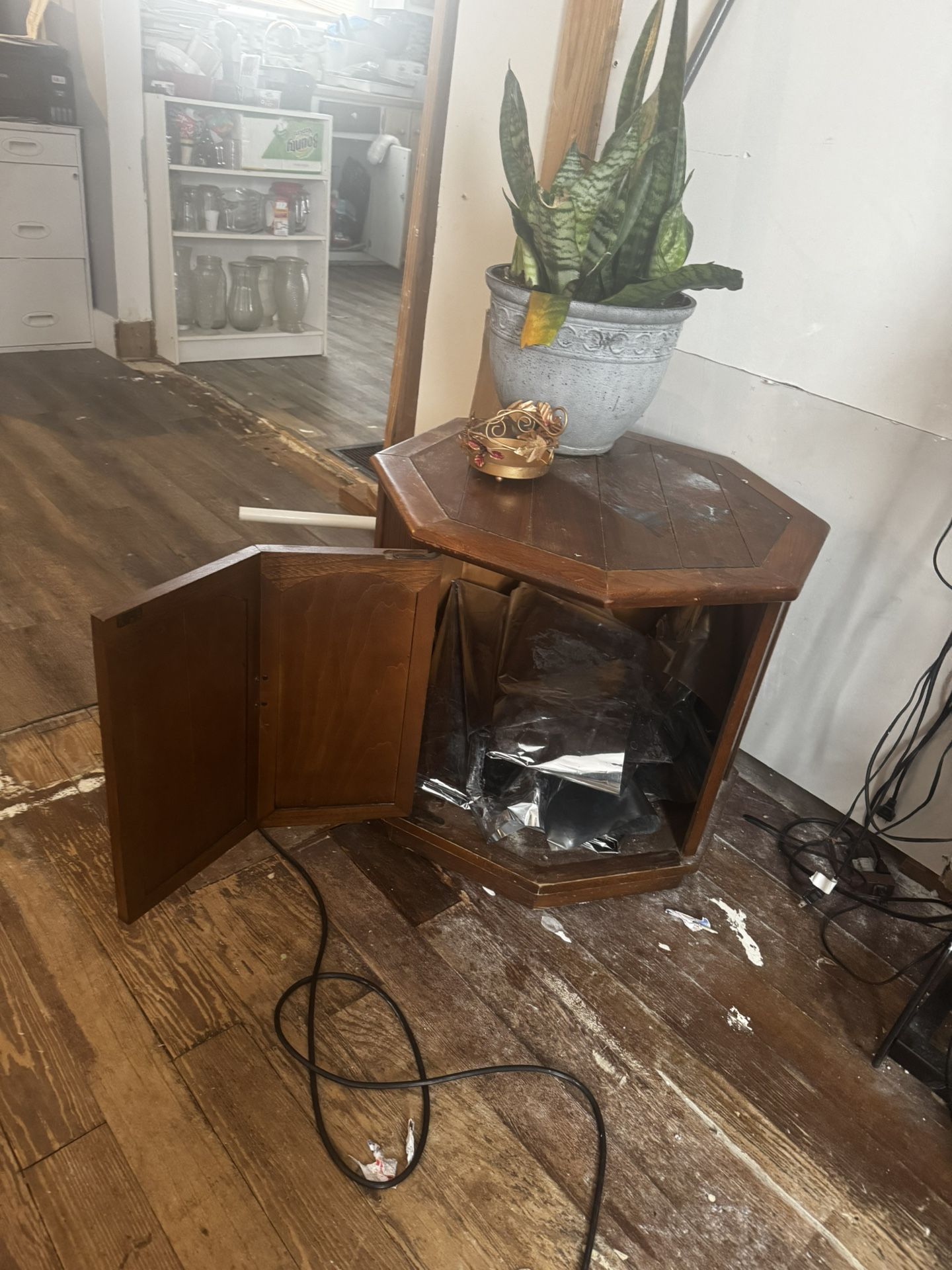 Little Wood Octagon Side Table