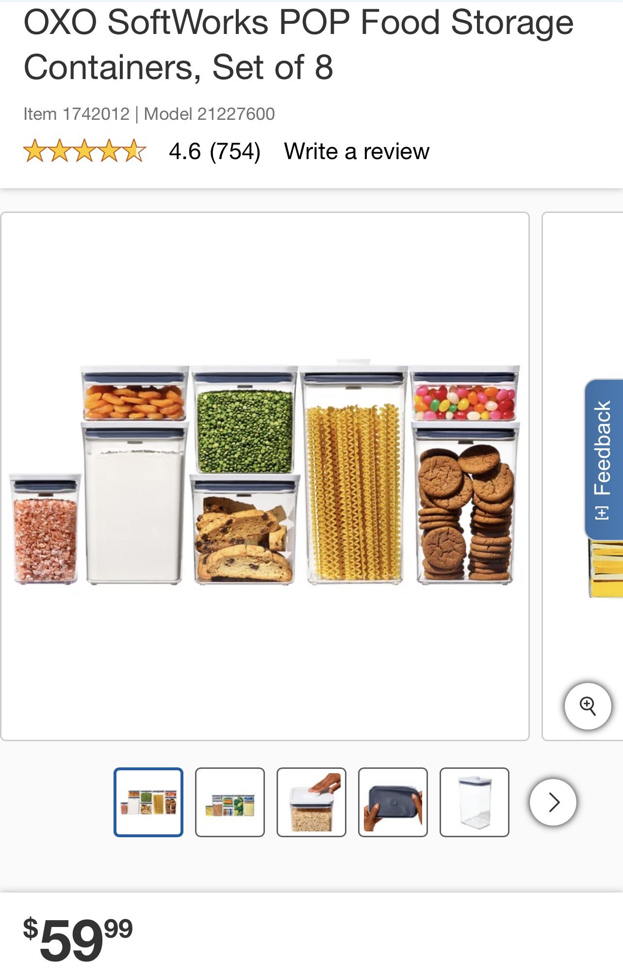 OXO Storage Containers - Like New