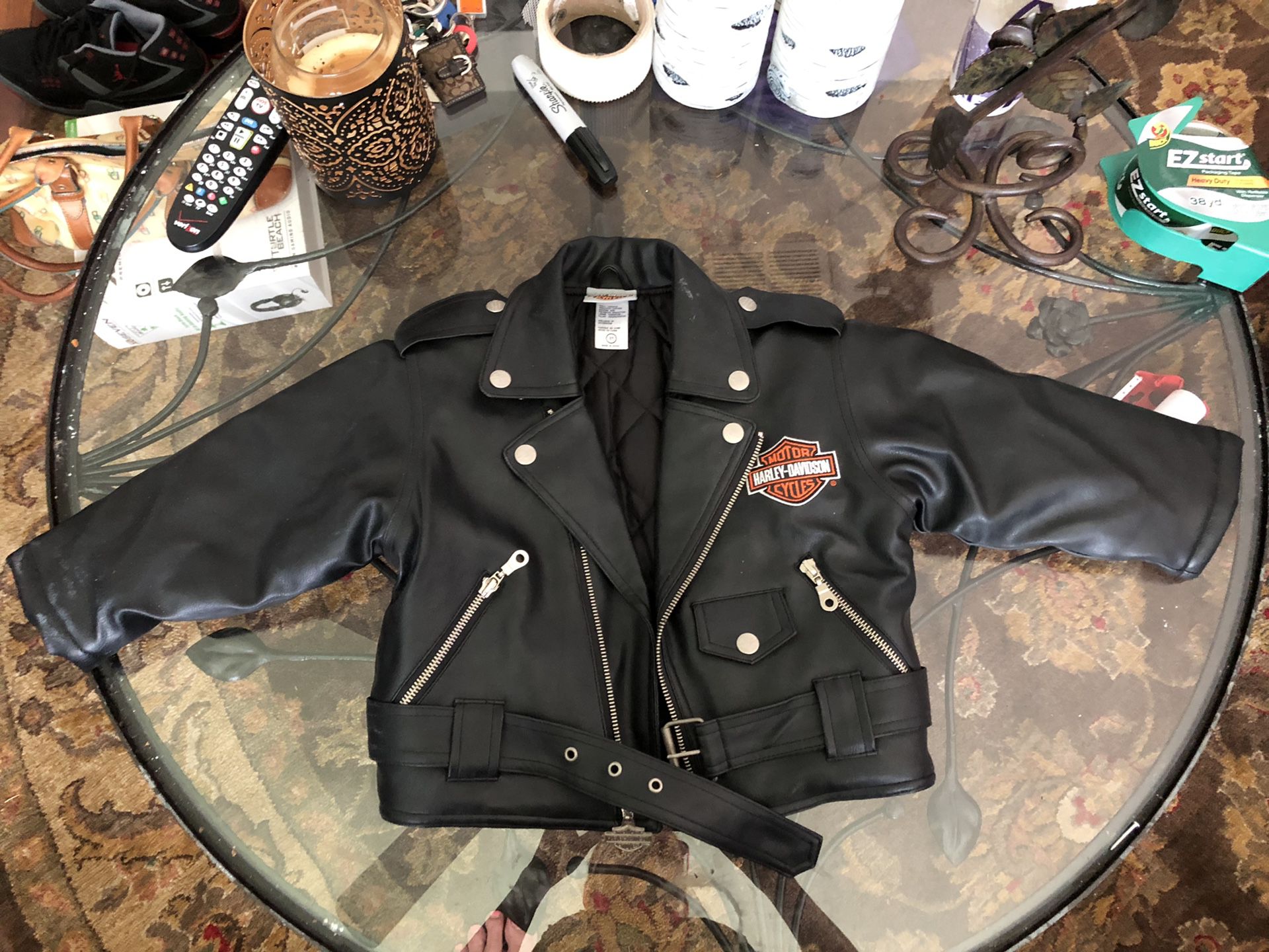 Harley Davidson toddler leather jacket