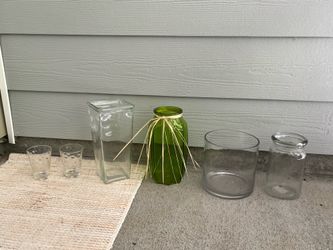Apex variety of 6 vases- listing the cylinder one also in a separate post
