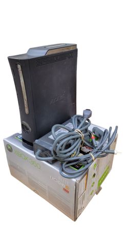 Microsoft Xbox 360 Elite 12.1A Jasper hardware Console Black 120GB Bundle Tested