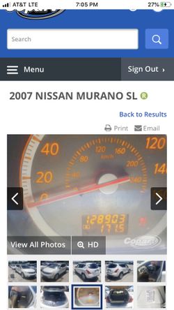 NISSAN Murano Parting out
