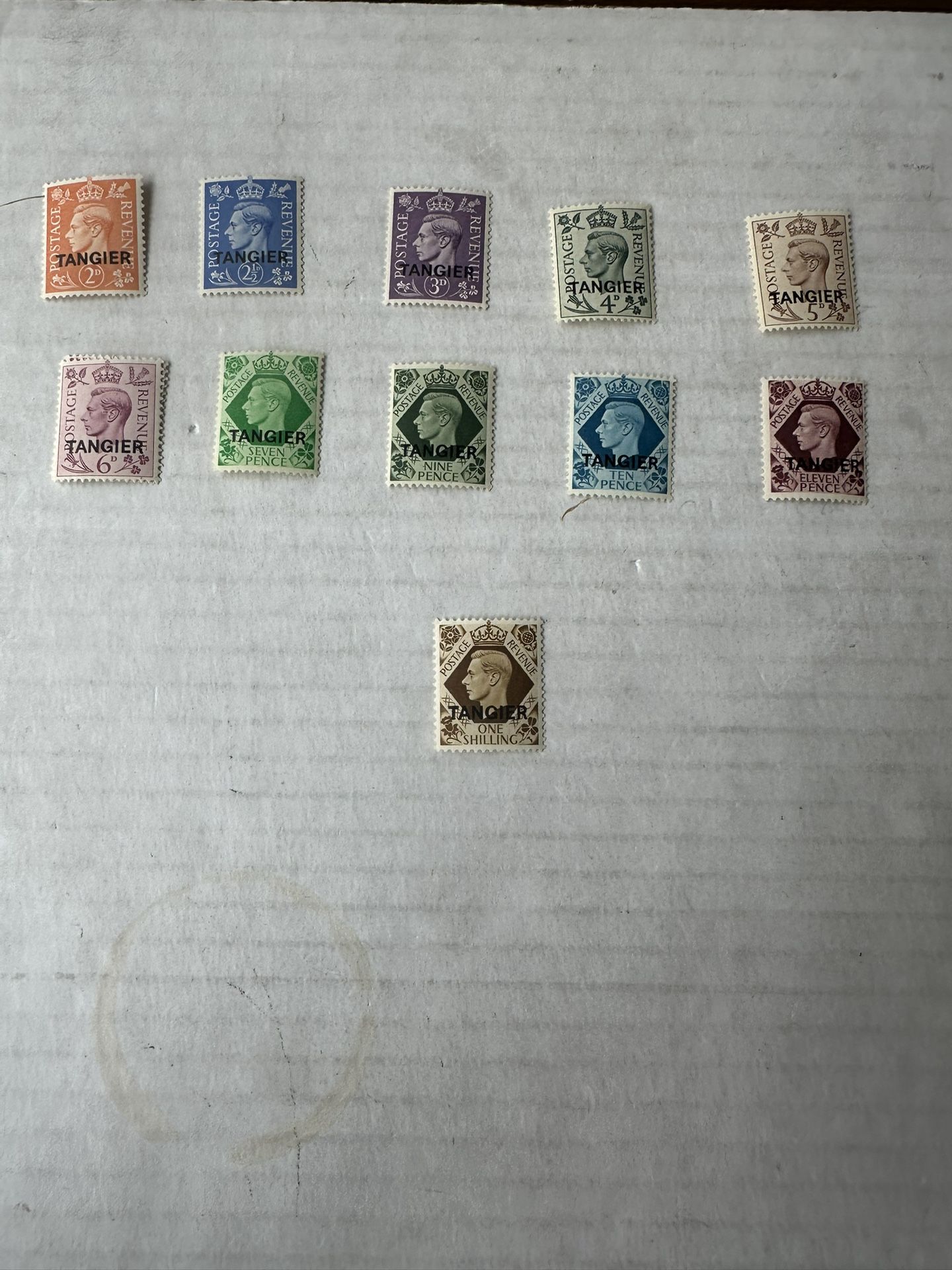Great Britain Arm Forces Tangier Group Of 11 Mint Hinge