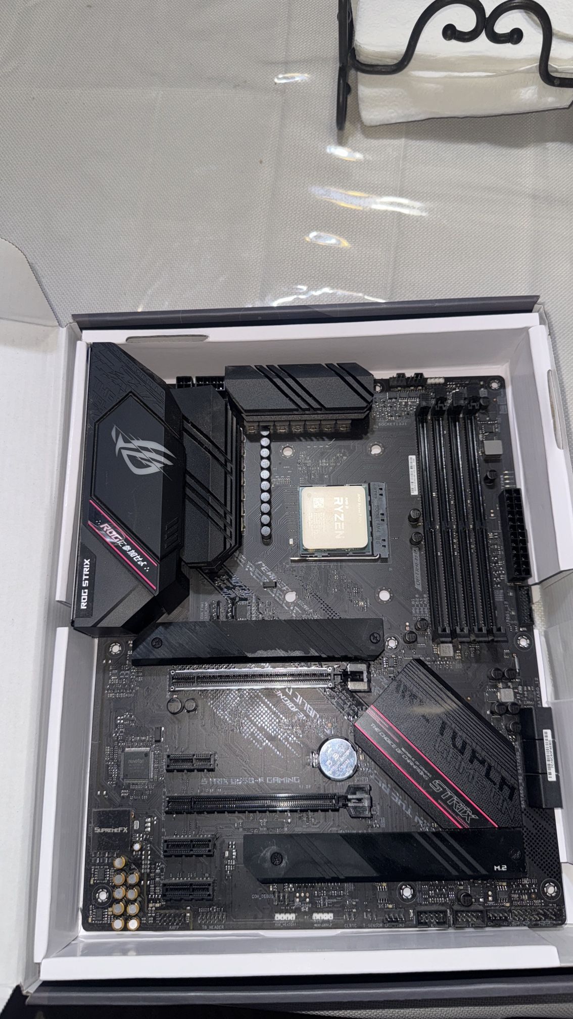 Rog Strix Motherboard + 5800x CPU