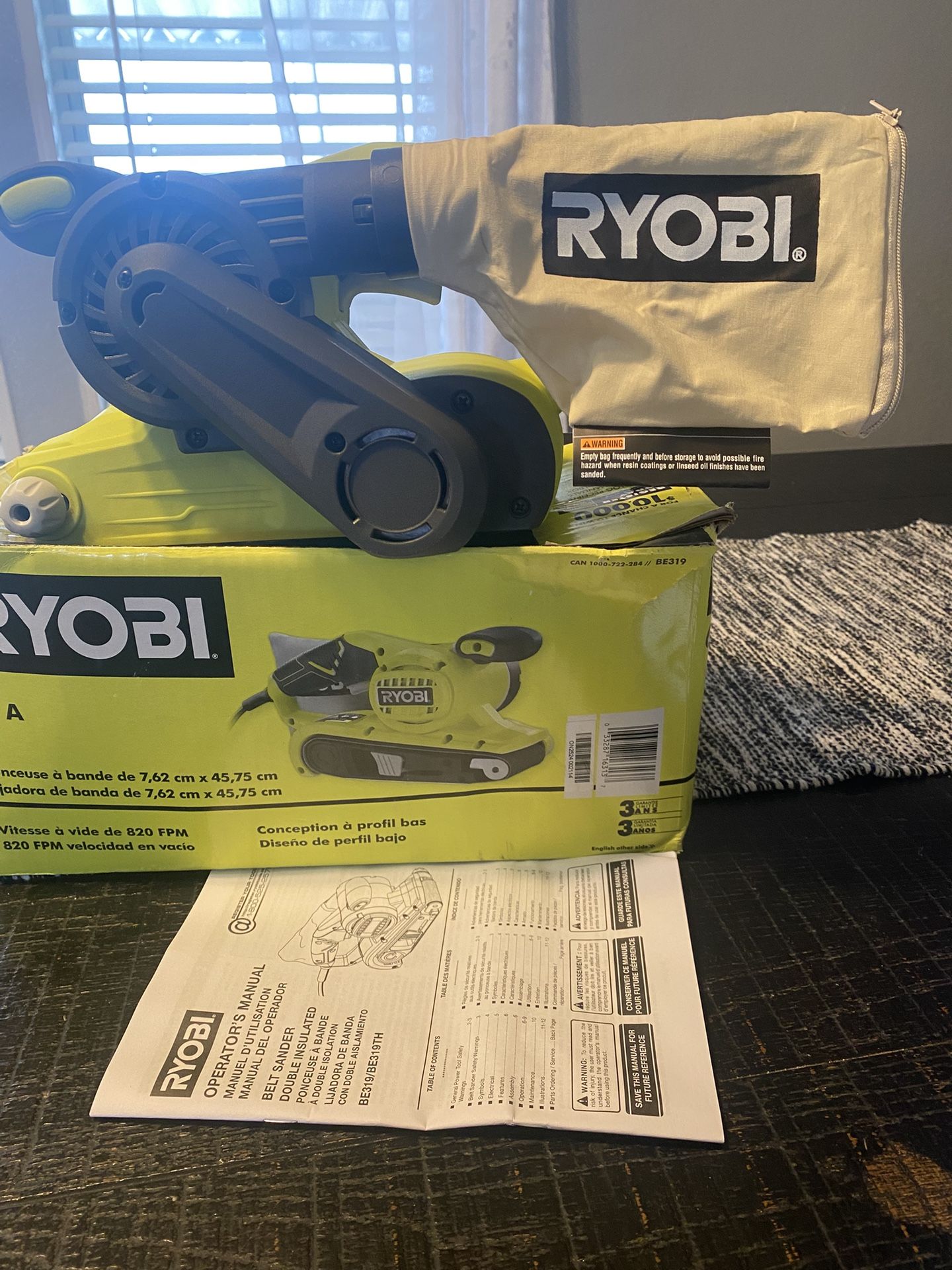 Ryobi 6 Amp Corded Portable Belt Sander