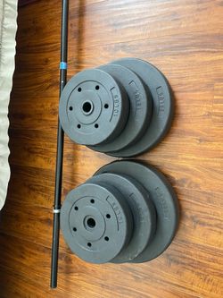 Weights with bar