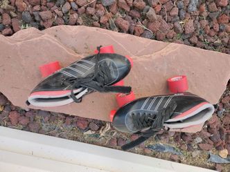 Black and Red Roller Skates