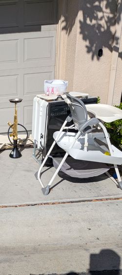 Free gratis baby car seat, dishwasher, high chair and desk