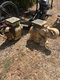 Ceramic Elephant Garden Stools – Set of 2