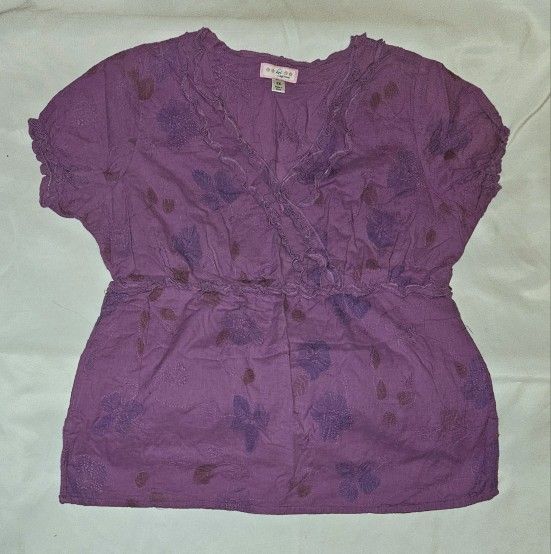 Koi Scrub Top In Purples Size 2Xlarge