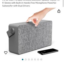 M5 20 Watt Portable Wireless Bluetooth Speaker Stylish Hi-Fi Stereo Retail $60