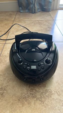 Onn Black Portable CD Player Boombox
