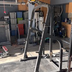 Nautilus Olympic Rack W/lat Pull Down & Low Row