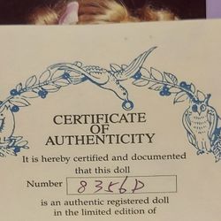 Goldie Locks Porcelain Doll 