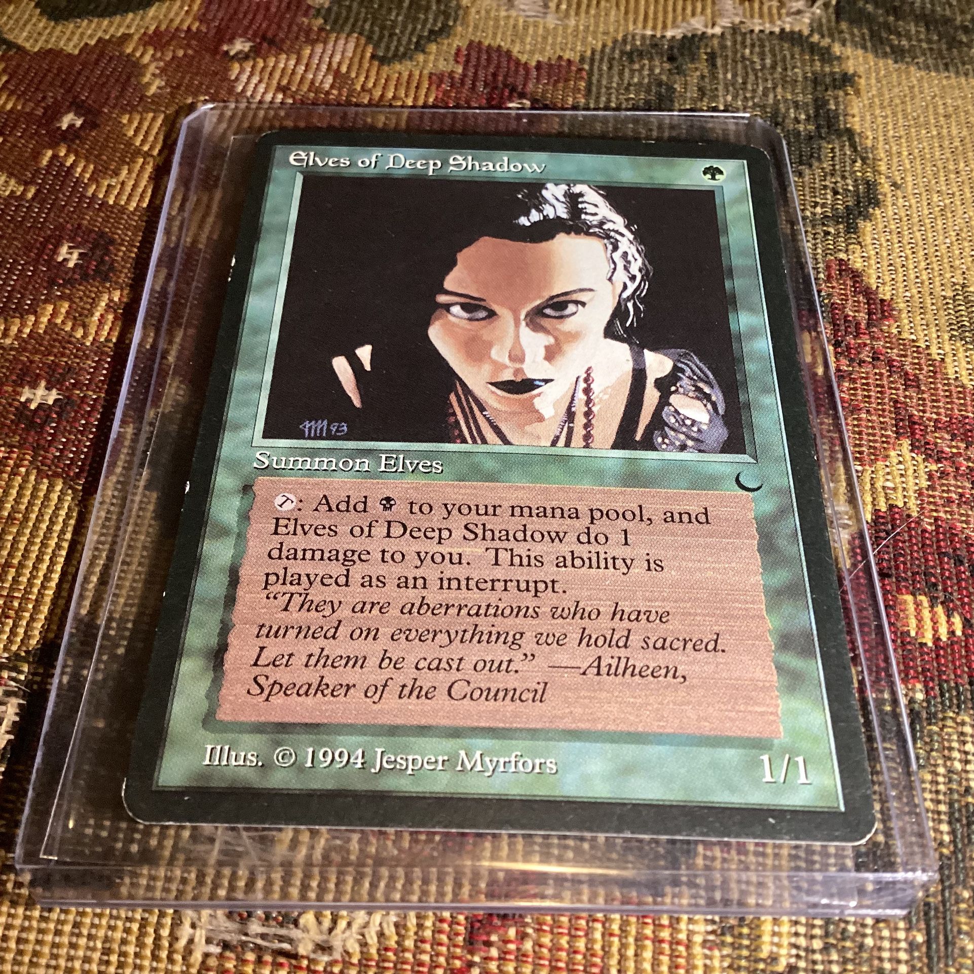 Elves of Deep Shadow Magic The Gathering (The Dark) 1994 card