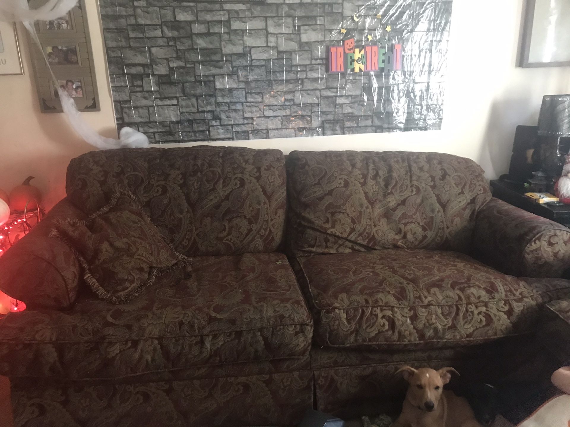 Couch and loveseat