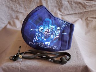 2 Piece Indianapolis Colts Face Mask & Lanyard set