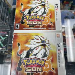 Pokemon Sun 3DS $35 Gamehogs 11am-7pm