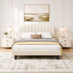 Full Bed Frame Brand New in Box no box spring needed