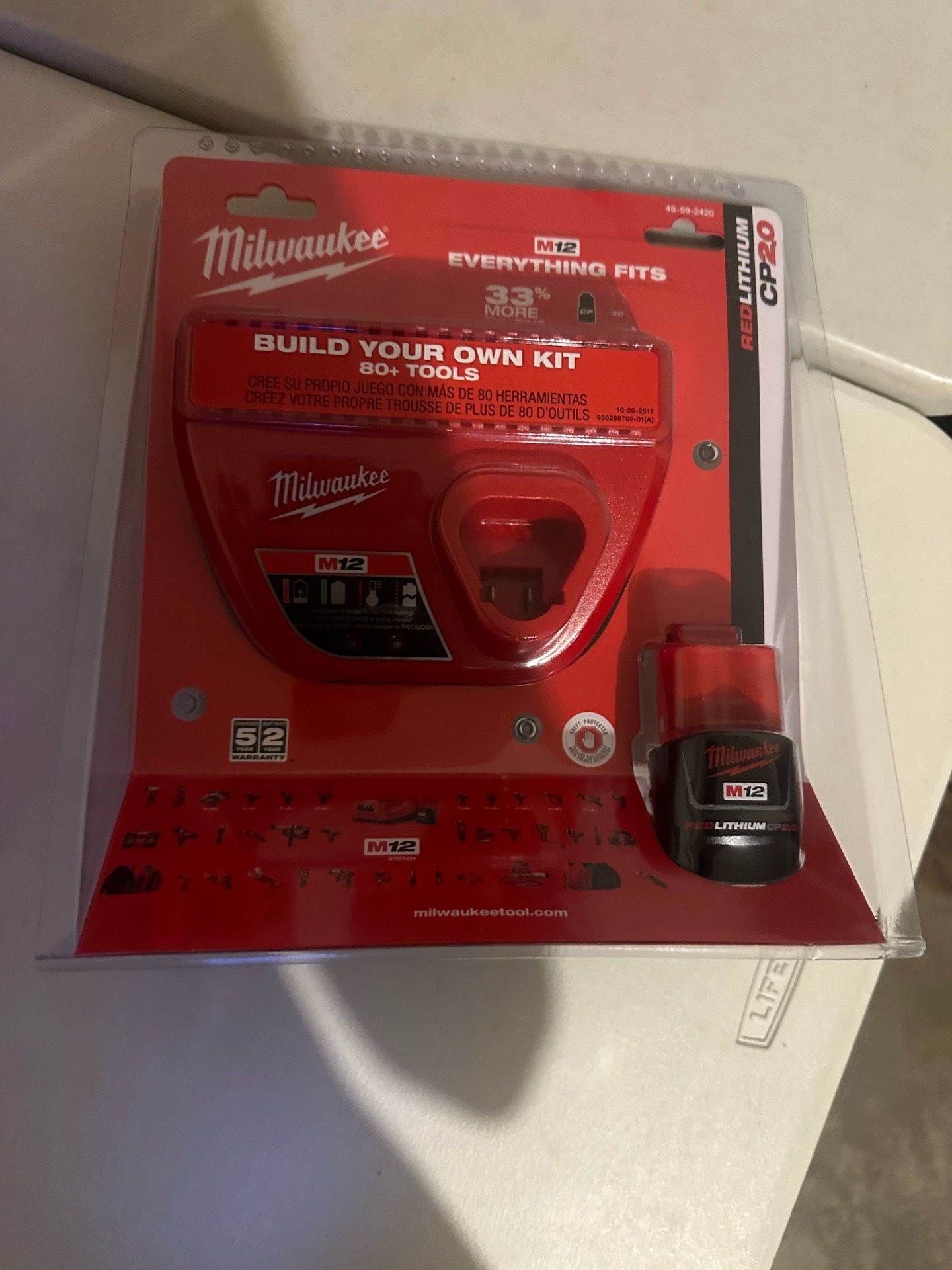 Brand New Milwaukee M12 Battery & Charger Kit
