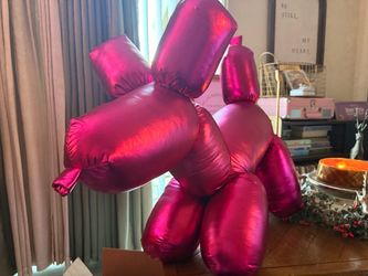 Huge Hot pink balloon dog stuffed animal