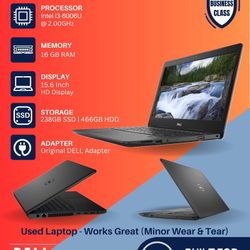 Used Dell Laptop - Works Great (Minor Wear&Tear)