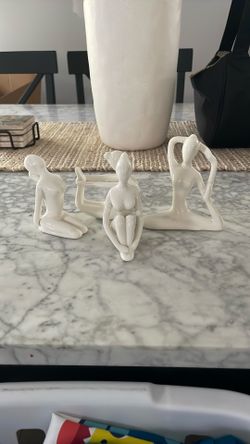 White Decorative Statues