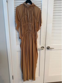 Victoria Beckham Ruched Jersey Maxi Dress