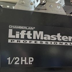 Chamberlain LiftMaster Professional 1/2 HP garage door opener. 