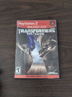 PlayStation 2 Greatest Hits Transformers The Game w/ Bonus Disc