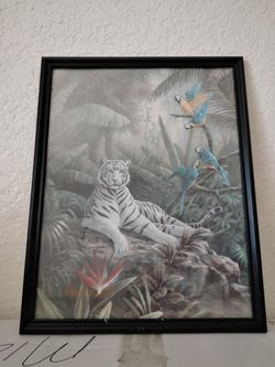 Tiger With Parrots