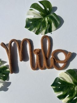 Knitted, Wire Names , Knitted Names, Kids Decor, Baby Decor , Gifts , Baby shower Gifts Mom Gifts